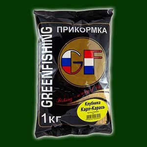 Прикормка GF КАРП/КАРАСЬ Клубника 1.000кг
