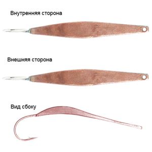 Блесна вертикальная зимняя Salmo LJ Model M 265 c впаян.кр.Kamasan C