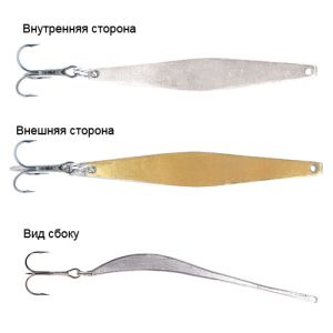 Блесна вертикальная зимняя Salmo LJ Model O 340 c тр.Kamasan SG