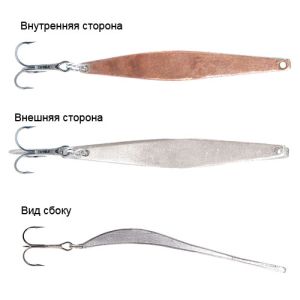 Блесна вертикальная зимняя Salmo LJ Model O 365 c тр.Kamasan CS