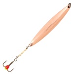 Блесна вертикальная зимняя Lucky John Nail Blade с цепочкой и тройником, 65мм, C