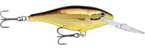 Воблер плавающий Rapala Shad Rap GALB 70 мм