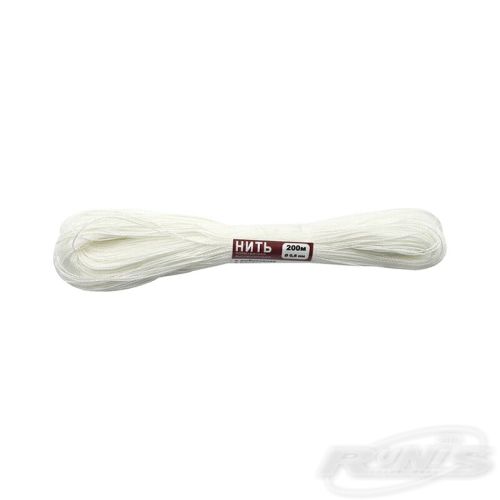 Нить полиэфирная высокопрочная d-0.8 мм, L-200 м (рыболовная, швейно-текстильная, обувная)/500/