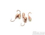 Мормышка "ЯМАН" капля с отв.,цв.COPPER PLATED, с фосф. пяткой, d 3, вес 0,2 г (уп. 5 шт.)