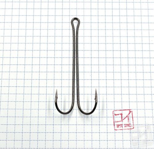 Крючок KOI \"3 XL DOUBLE HOOK\", размер 4/0 (INT), цвет BN, двойник (10 шт.)/15/