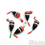Поплавок зимний ЯМАН "Конус" двойной, бальса, 3,5 г, цв. в ассорт. (уп. 5 шт.)