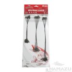 Набор поводков вольфрамовых NAMAZU Wolfram Leader, L-15/20/25 см, test- 18 кг (по 20 шт.)/100/