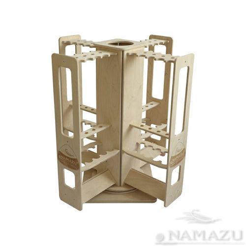 Стойка для удилищ Namazu поворотная, под 40 шт., 730х730х800 мм, покрытая лаком/2/