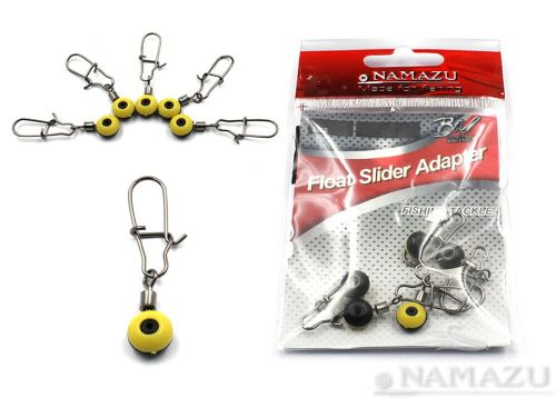 Крепеж для скользящего поплавка Namazu FLOAT SLIDER ADAPTER, цв. BN, р. S (уп.10 шт)/1250/1000/2000/