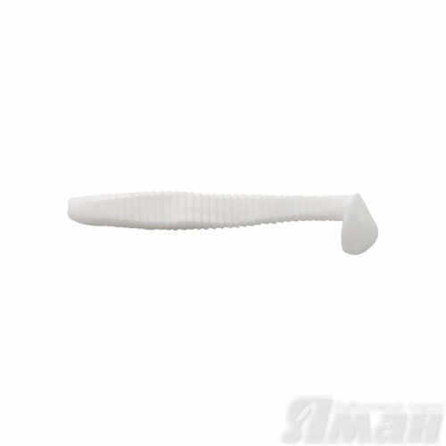 Виброхвост YAMAN Flatter Shad, р.3 inch, цвет #01 - White (уп. 6 шт.)