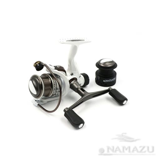 Катушка безынерционная Namazu White Fish WF2000, 4+1 подш., метал. шпуля + запасная графит. шпуля/20