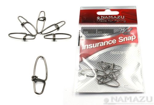Карабин Namazu INSURANCE SNAP, цв. BN, р. 1, test-14 кг (уп. 10 шт)/1500/1000/