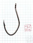Крючок KOI "CAT FISH HOOK", размер 6/0 (INT), цвет BN (3 шт.)/23/