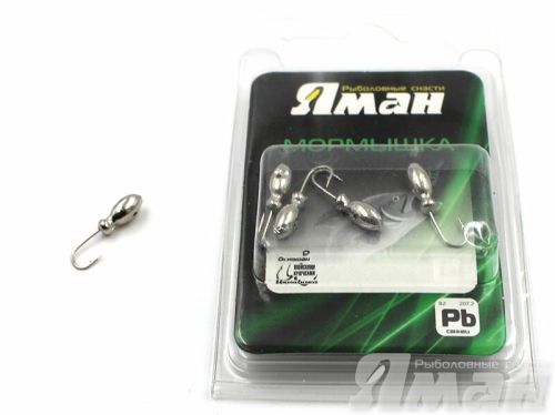 Мормышка \"ЯМАН\" щелкун с отв.,цв.NL, вес 0,5 г (уп. 5 шт.)