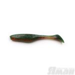 Виброхвост YAMAN Greedy Shad, р.5,5 inch, цвет #15 - Violet Lime (уп. 4 шт.)