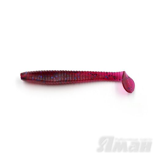 Виброхвост YAMAN Flatter Shad, р.2 inch, цвет #04 - Grape (уп. 6 шт.)