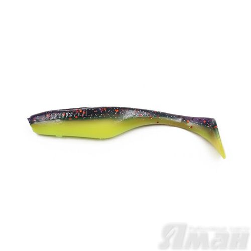 Виброхвост YAMAN Greedy Shad, р.5,5 inch, цвет #26 - Violet Chartreuse (уп. 4 шт.)