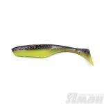 Виброхвост YAMAN Greedy Shad, р.5,5 inch, цвет #26 - Violet Chartreuse (уп. 4 шт.)