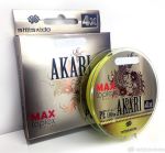 Шнур плетеный "Shii Saido" Akari 4X, L-150 м, d-0,128 мм, test-4,53 кг, yellow/10/100/