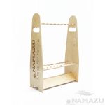 Стойка для удилищ Namazu, под 20 шт., 540х240х800 мм, покрытая лаком/8/