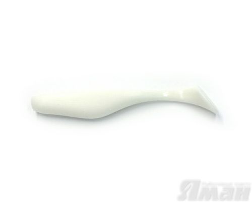 Виброхвост YAMAN Greedy Shad, р.4 inch, цвет #01 - White (уп. 4 шт.)