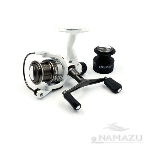 Катушка безынерционная Namazu White Fish WF3000, 4+1 подш., метал. шпуля + запасная графит. шпуля/20