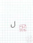 Крючок KOI "4X-ISEAMA-RING", размер 7 (INT)/6 (AS), цвет BN (10 шт.)/150/