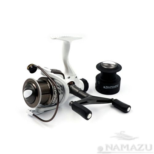 Катушка безынерционная Namazu White Fish WF4000, 4+1 подш., метал. шпуля + запасная графит. шпуля/20