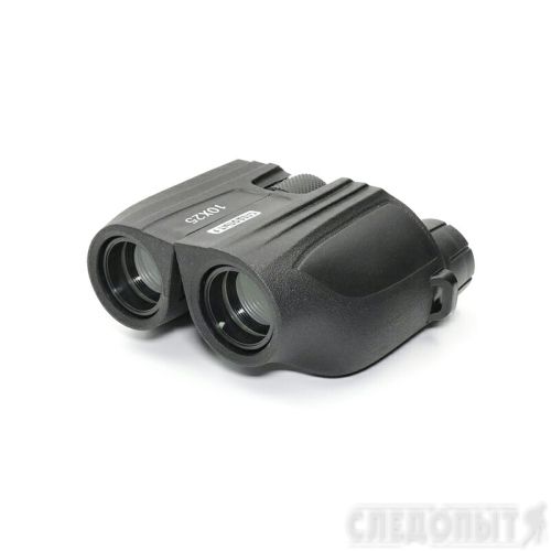 Бинокль \"СЛЕДОПЫТ\", 10х25, черный, 95*106*49 мм, 236 г, в чехле/50/