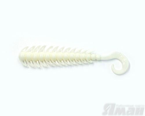 Твистер YAMAN Ruff, р.4 inch, цвет #01 - White (уп. 5 шт.)
