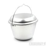 Котелок костровой "СЛЕДОПЫТ" конический, 6 л, алюм./10/