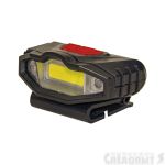 Фонарь для кепки "СИБИРСКИЙ СЛЕДОПЫТ-Протон", 1 COB + 2 LED, аккум. 220В, USB/200/