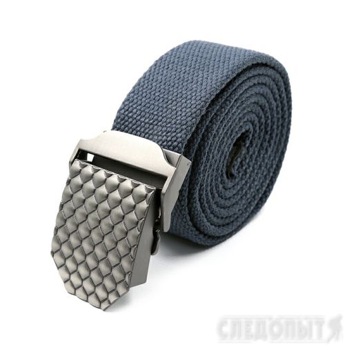 Ремень \"СЛЕДОПЫТ-Чешуя\", 1400х36 мм, текстиль, светло-синий/120/