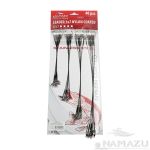 Набор поводков стальных NAMAZU Leader 1х7 Nylon Coated Black, L-15/20/25/30 см, test- 23 кг (по 10 ш