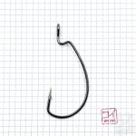Крючок KOI "MAGNA SUPER LOCK WORM", размер 12/0 (INT), цвет BN, офсетный (2 шт.)