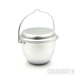 Котелок костровой "СЛЕДОПЫТ" конический, 2,5 л, алюм./10/