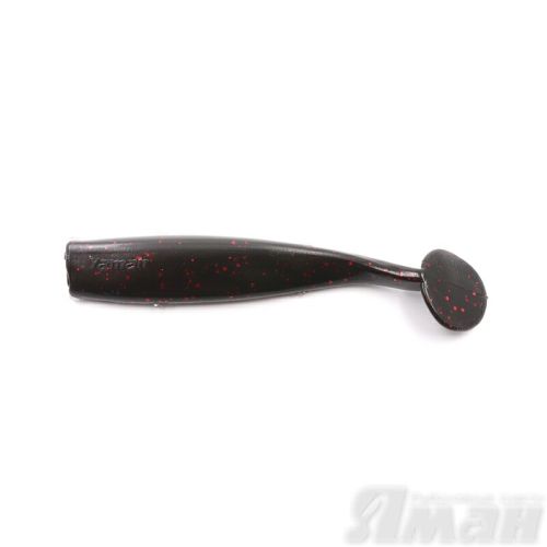 Виброхвост YAMAN Spry Minnow, р.3,5 inch цвет #31 - Black Red Flake (уп. 5 шт.)