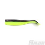 Виброхвост YAMAN Spry Minnow, р.5,5 inch цвет #32 - Black Red Flake/Chartreuse (уп. 4 шт.)