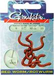 Крючок GAMAKATSU BKD-5260B Red Worm 60см №6 d поводка 022 (10шт.)
