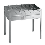 Мангал FORESTER разборный, рёбра жёсткости, 6 шампуров