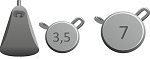 Набор грузил IZUMI Umami Weights L pack (3.5гр x 4шт. + 7 гр. x 4 шт.), 8 шт в упак.